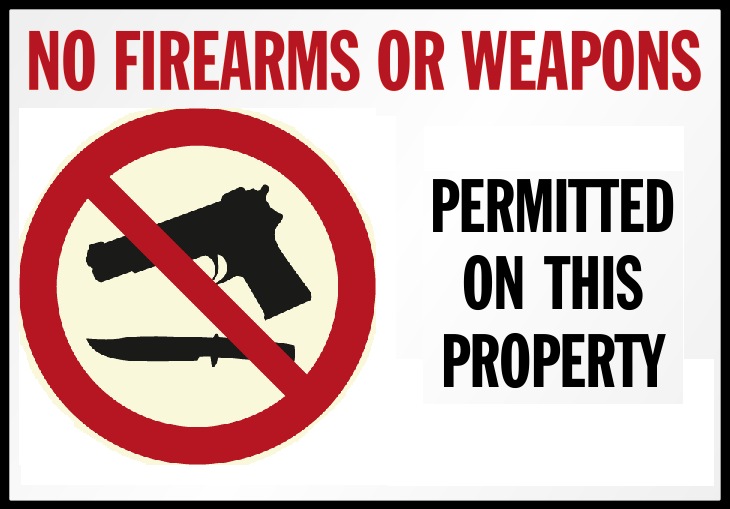 No Weapon Signs - Utah Carry Laws