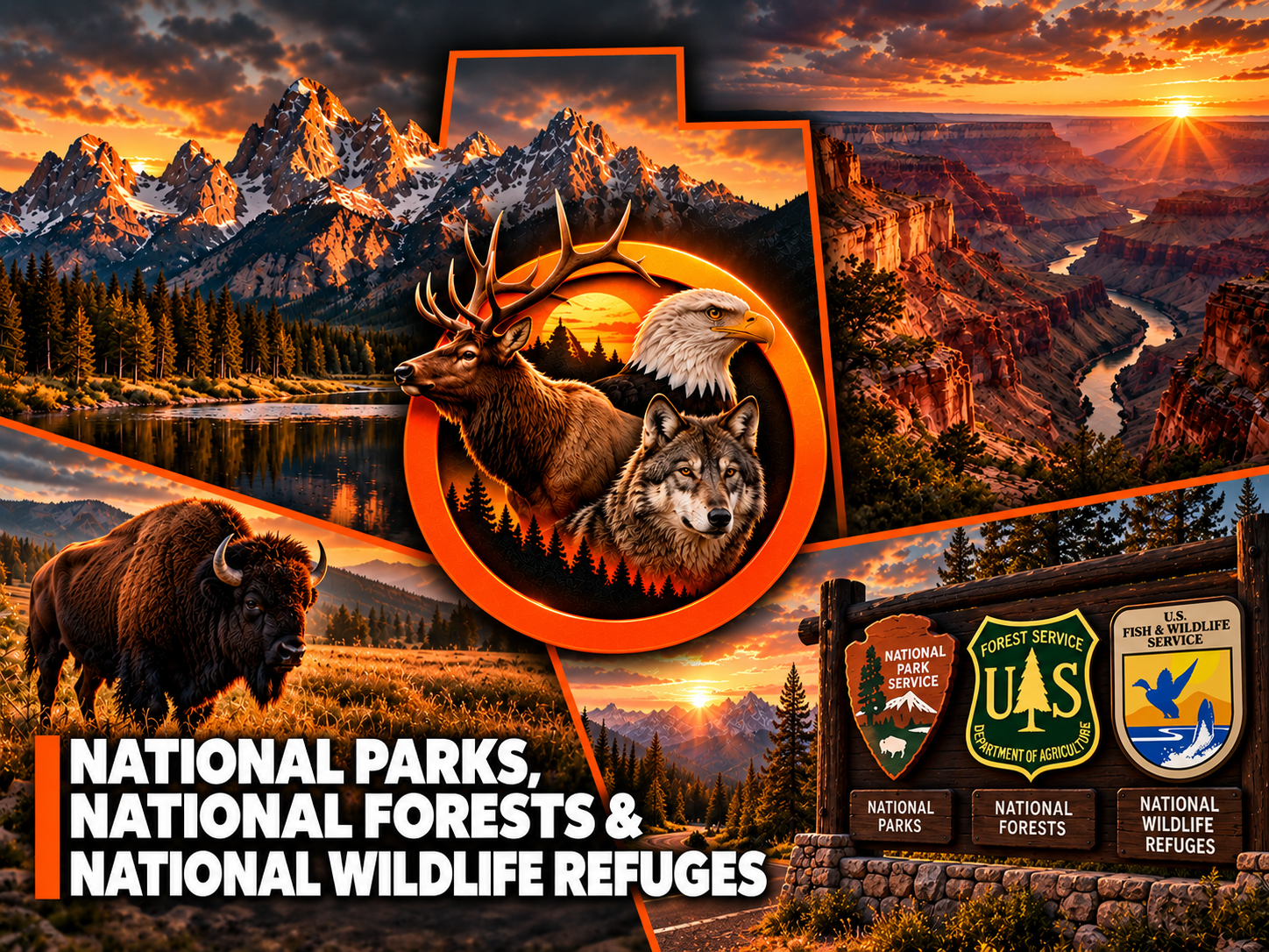 National Parks Forests Wildlife Refuges