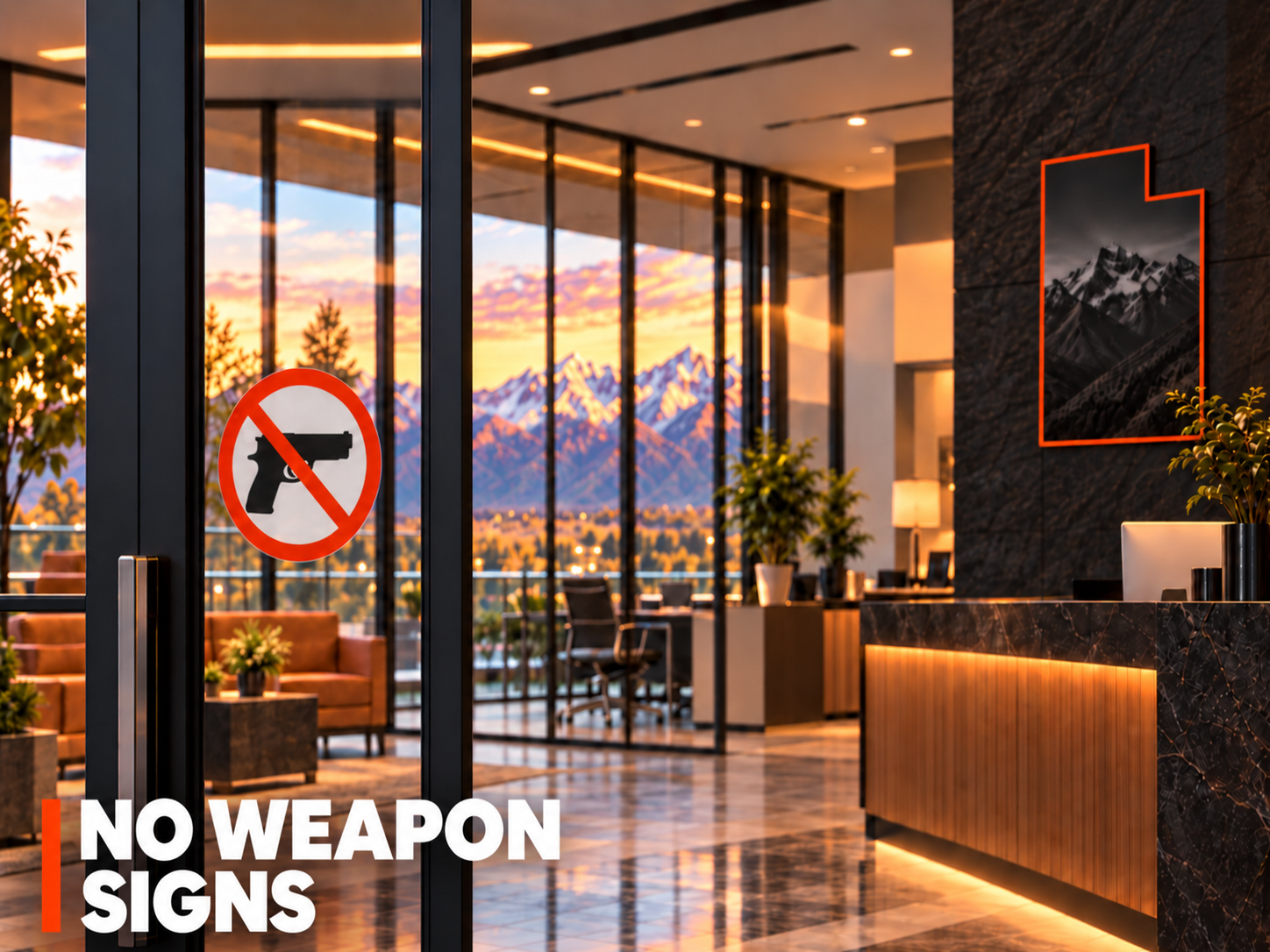 No Weapon Signs